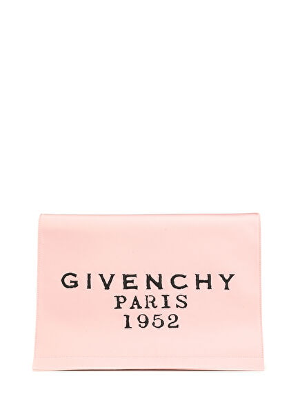 Paris 1952 Pembe Kadın Deri El Portföyü