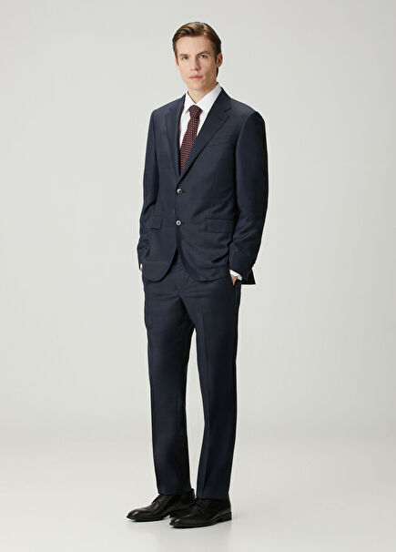 Lacivert Yün Takım Elbise