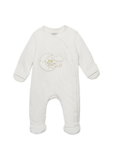 Ay Bulut Figürlü Unisex Bebek Uyku Tulumu