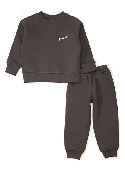 Dark Grey Girls' Tracksuit