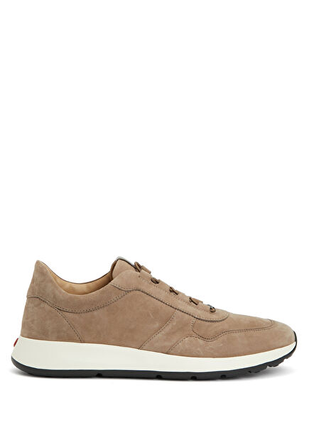 Açık Kahverengi Erkek Deri Sneaker
