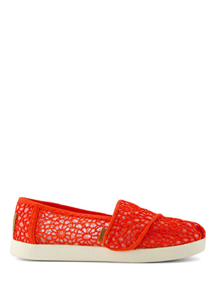 10022092 Alpargata Classic Moroccan Crochet Red Girls Espadrille