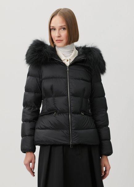 Boed Black Hooded Puffer Jacket