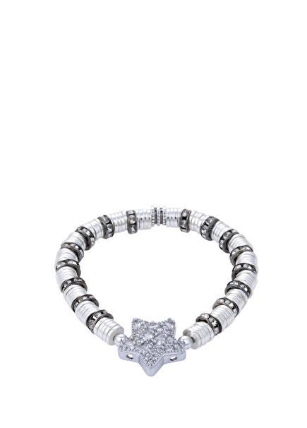 Silver Just Star Gold Plated Women's Bracelet