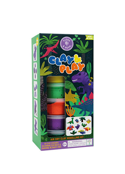 Clay And Play Dino Hava İle Kuruyan Kil Seti