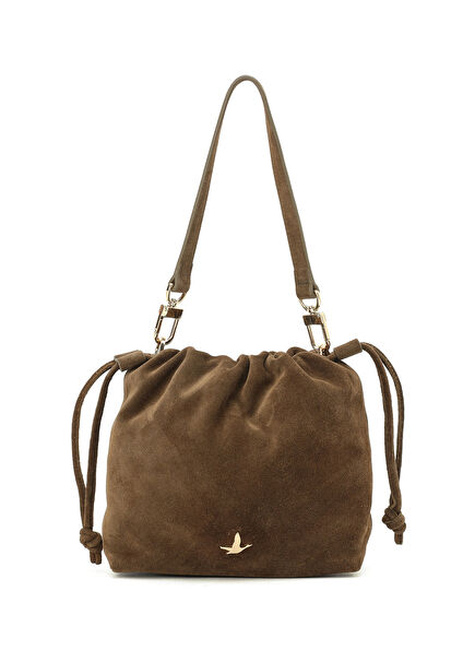 Brown Women's Suede Bag
