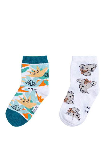 Autumn Koala Erkek Çocuk 2'li Çorap Seti