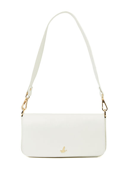 Women's Shoulder Bag With White Logo