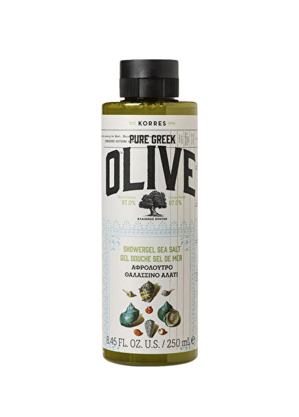 Pure Greek Olive Shower Gel Sea Salt Sea Salt Pure Olive Oil Shower Gel 250 ml