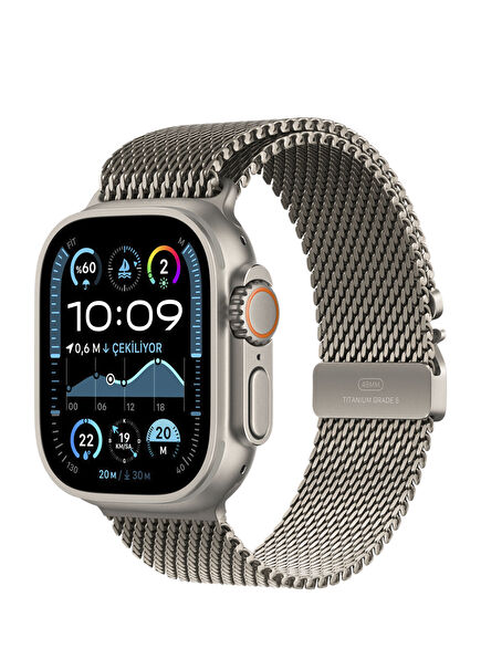 Apple Watch 42/44/45/49 mm Natural Titanyum Akıllı Saat Kordon