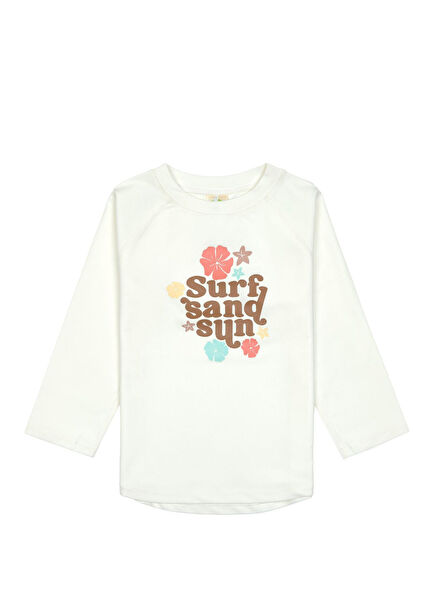 Flowers UV Korumalı Sea Salt Uzun Kollu Kız Çocuk T-Shirt Mayo