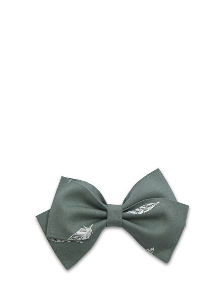 Green Leafy Bow-Shaped Girls Hair Band