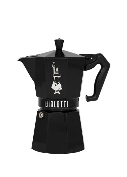 Express Exclusive Black Metal 3 Cup Moka Pot