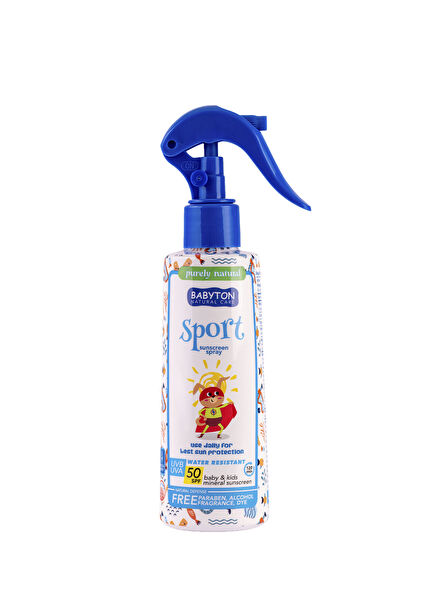Suya Dayanıklı 50 SPF Bebek Çocuk Sprey Güneş Kremi 200 ml