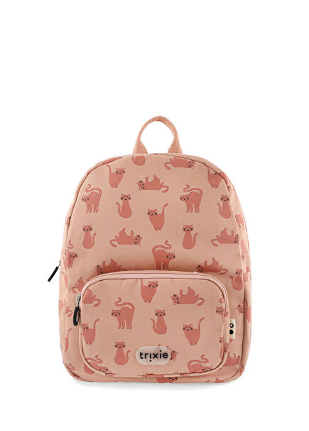 Charming Cat Brown Unisex Kids Backpack