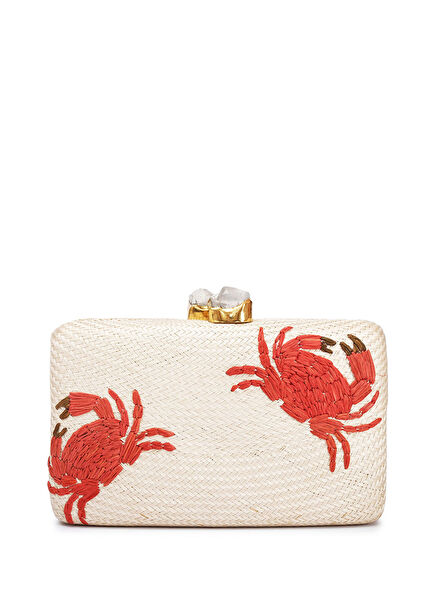 Kapre Crab Yengeç Desenli Kadın El Çantası