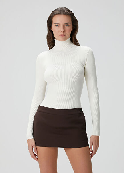 Off-White Ribbed Sweater