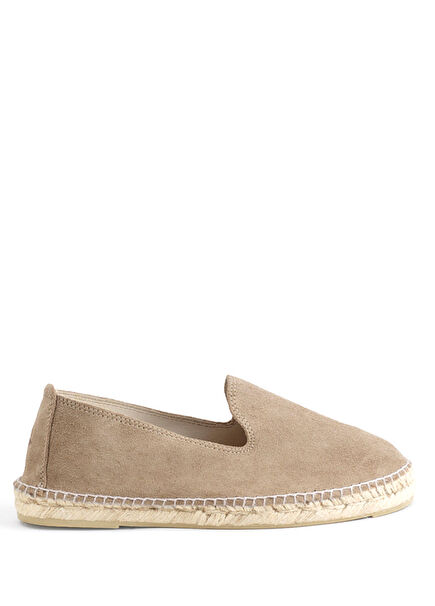 Beige Men's Nubuck Espadrilles