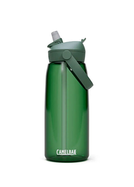 Thrive Flip Green Tritan Water Bottle with Straw 950 ml