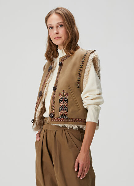 Clemencia Taba Nakışlı Yelek