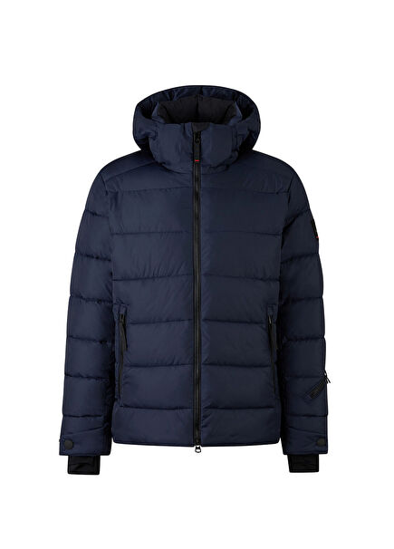 LUKA2 Blue Hooded Men's Ski Jacket
