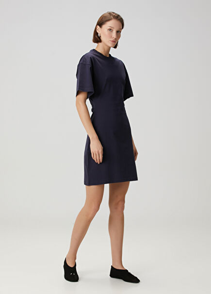 Navy Blue Mini Dress
