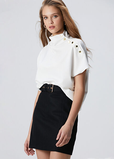 Off-White Snap Detailed T-Shirt