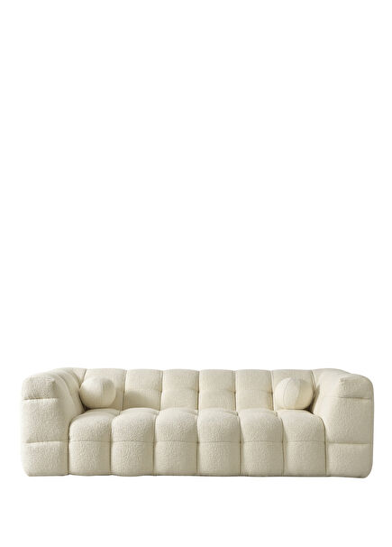 Nammos Comfort Teddy Beige Triple Sofa