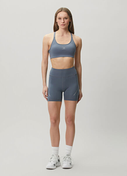 by Stella Mccartney Running Koyu Gri Kısa Tayt