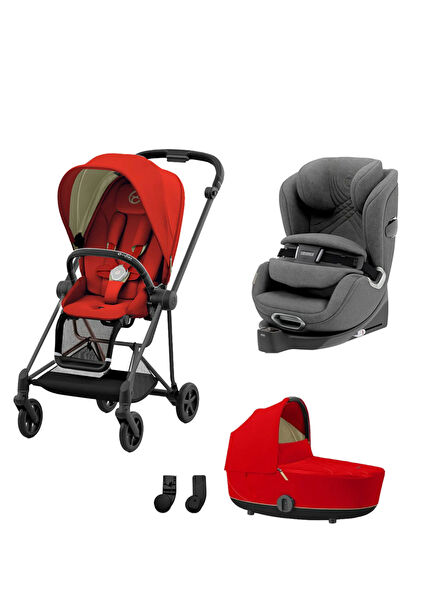 Mios Matt Black Autumn Gold Bebek Arabası (ADAC Anoris Oto Koltuğu ve Mios Portbebe Hediyeli) 