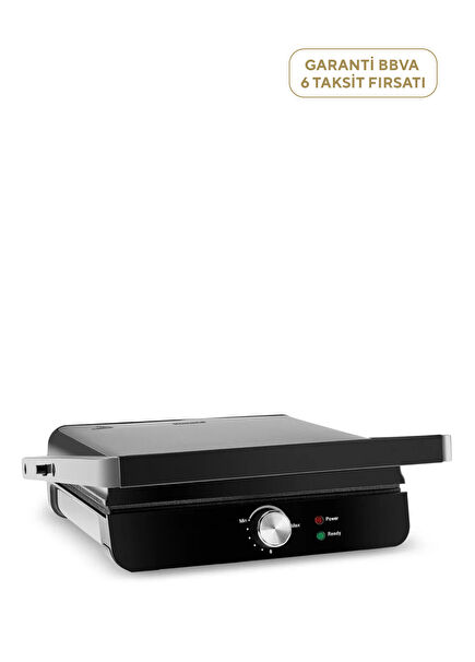 Grilliant 1349H Inox 2000W 4 Slice Capacity Body Cast Plate Toaster and Grill Machine