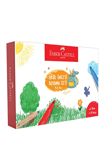 Jumbo Okul Öncesi 6 Parça Renkli Boyama Seti