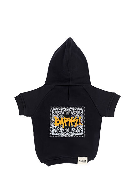 Bark Hoodie Siyah Köpek Kıyafeti