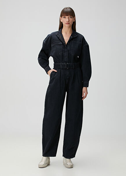 The Cocoon Anthracite Denim Jumpsuit