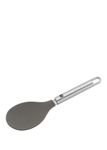 Pro Silikon Uçlu Metalik Gri Pilav Servis Kaşığı