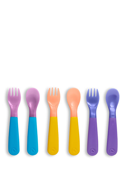 6-Piece Color Changing 12 Months+ Unisex Child Nutrition Fork and Spoon Set