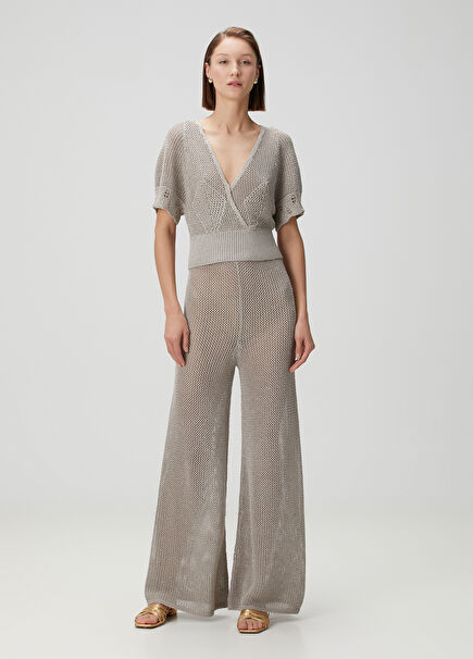Grey Knit Trousers
