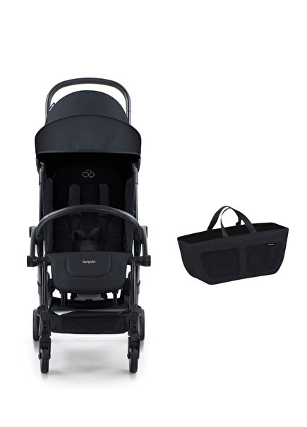 Connect 3 Black Black Baby Stroller Side Organizer Bag Set