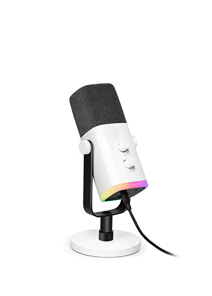 AM8 USB/XLR Dinamik RGB Beyaz Stüdyo Mikrofonu