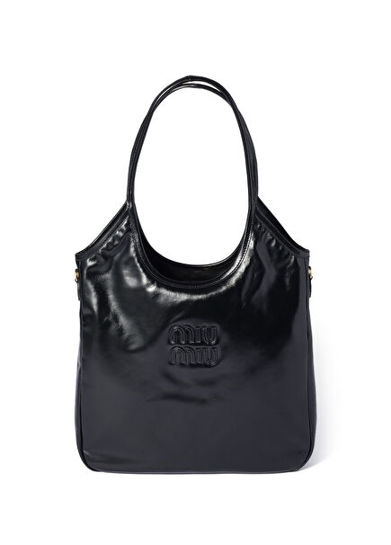 IVY Siyah Deri Kadın Omuz Çantası