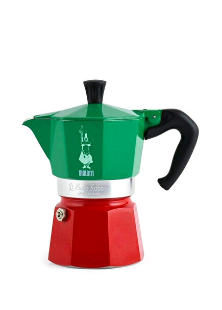 Express Italia Multicolor 6 Cup Moka Pot