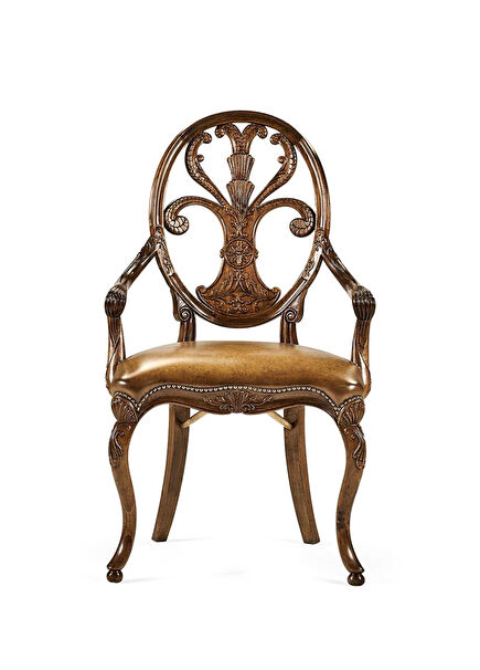 Windsor Antique Chestnut Kahverengi Ahşap Yemek Odası Sandalyesi