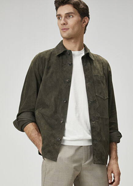 Green Suede Shirt