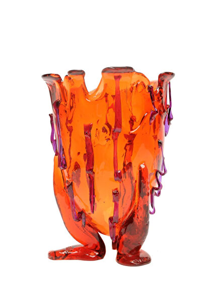 Clear Special M Red Vase