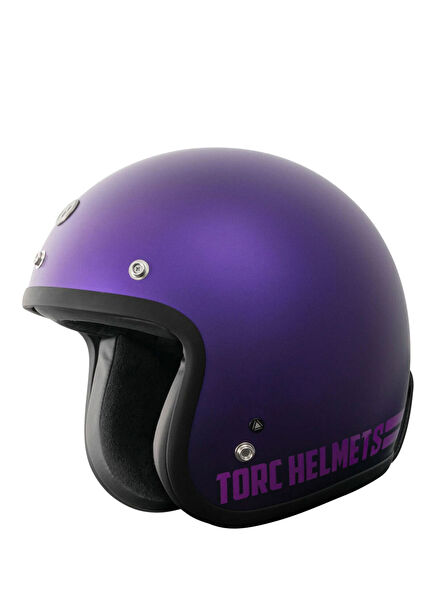 T-50 Del Mar Call Indecent Mor Açık Unisex Motosiklet Kaskı 