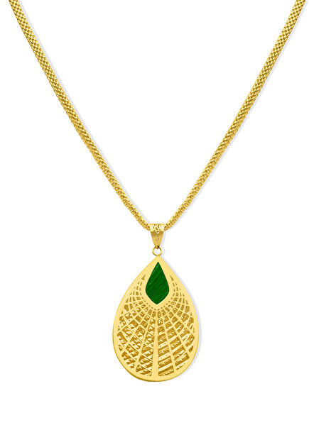 Leaf Women's Gold Pendant