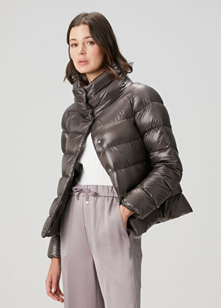 Antrasit Puffer Mont