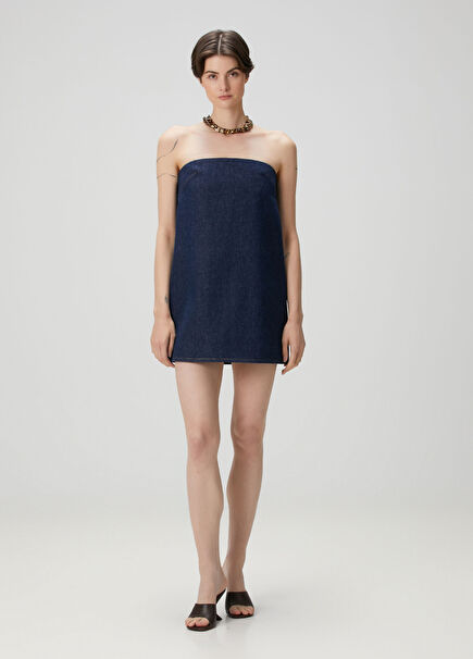 Mavi Mini Denim Elbise