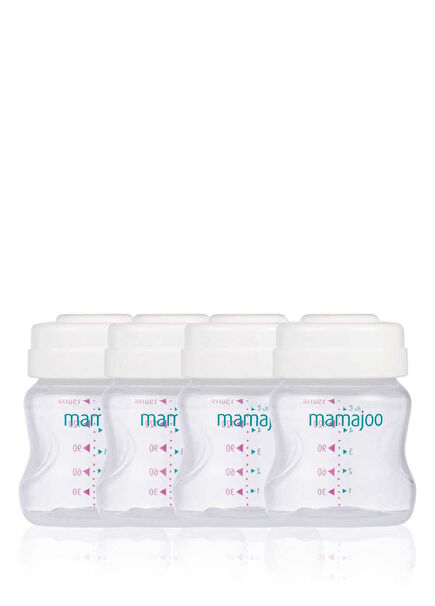 Anne Sütü Biberon ve Göğüs Pompası Uyumlu Kapaklı Saklama Kapları 4x150 ml