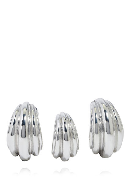 Silver Women's Earrings Set